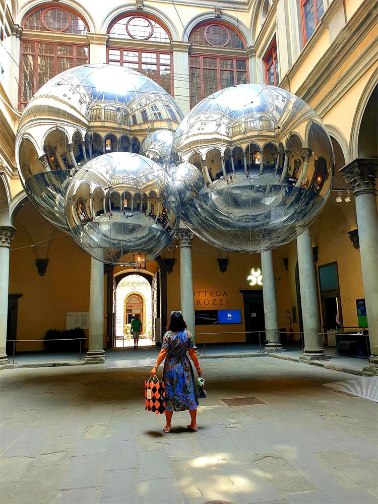 Gracie Opulanza Uganda East Africa print dress Florence Italy 2020