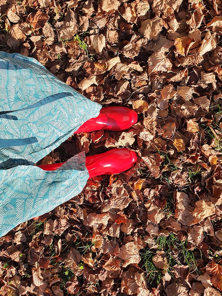 Rockfish Adjustable Wellingtons Gloss - Samba Red