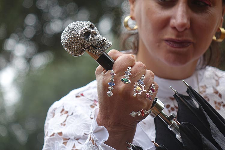 Archer Adams London Damien Skull Umbrella Gracie Opulanza (2)