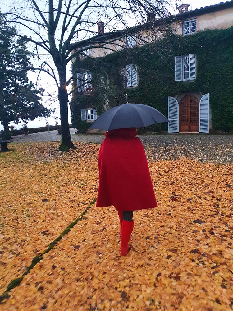 Red Hooded Cape Angela Facchini Rome (2)