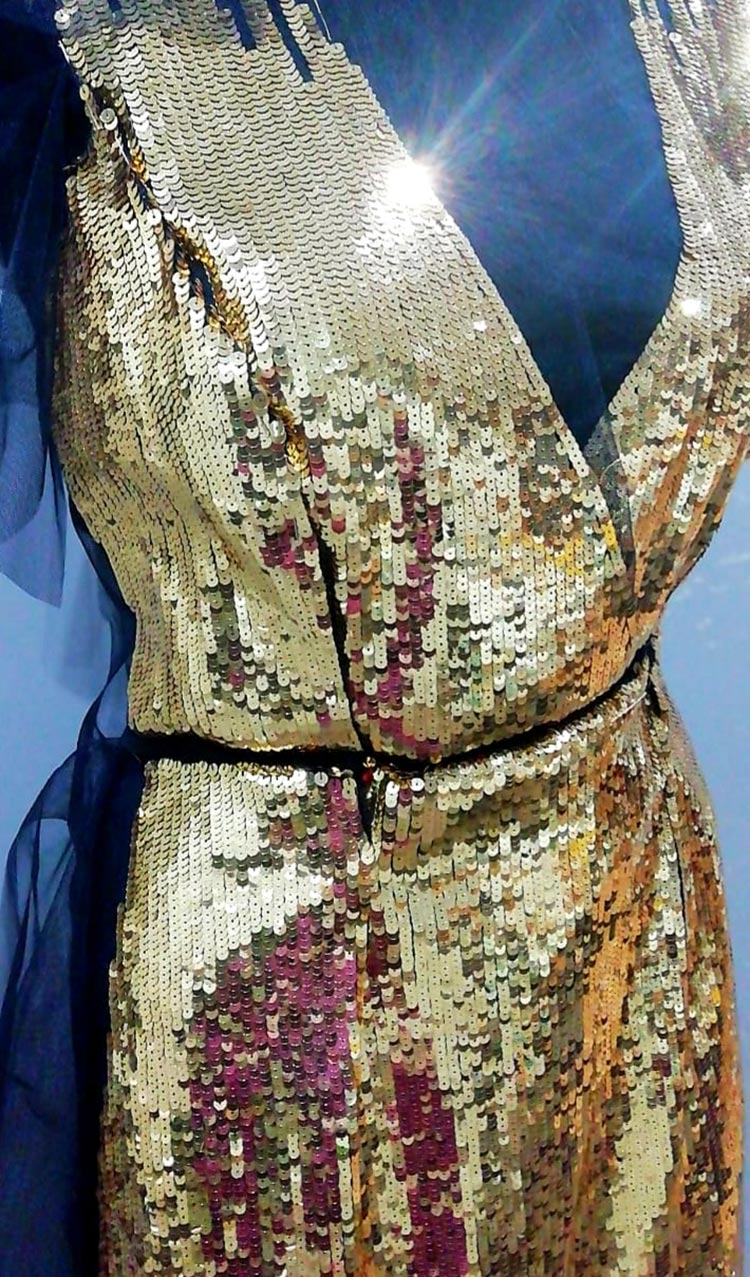 Tambour Beading Gold dress (2)