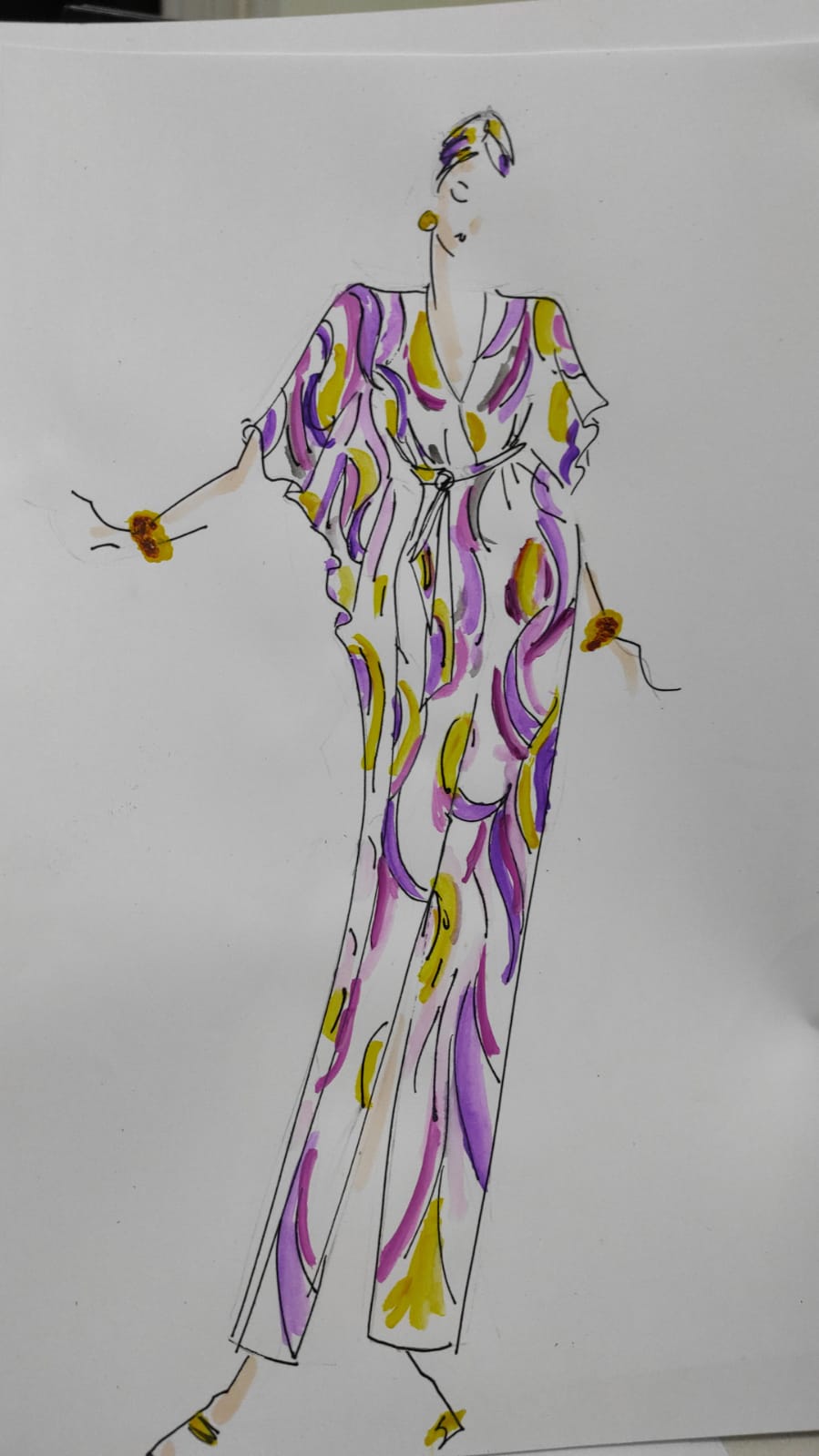 Gracie Opulanza wool kaftan cashmere dress 2021