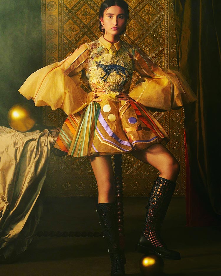 Summer boot 2021 lattice work black leather Dior knee high boot