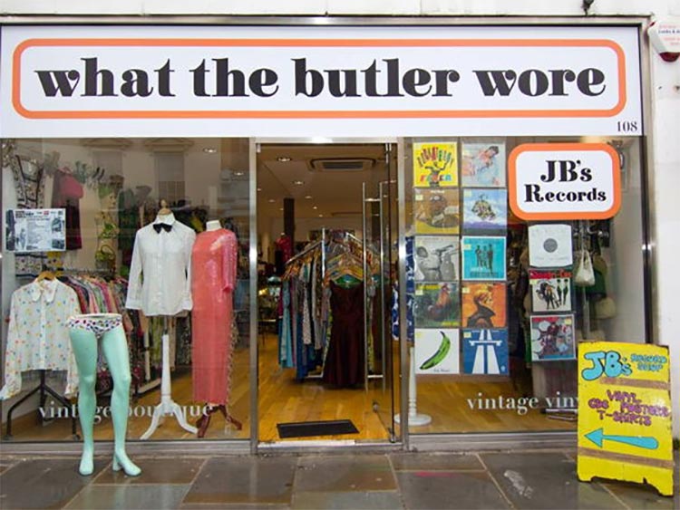 What The Butler Wore Vintage shop London waterloo