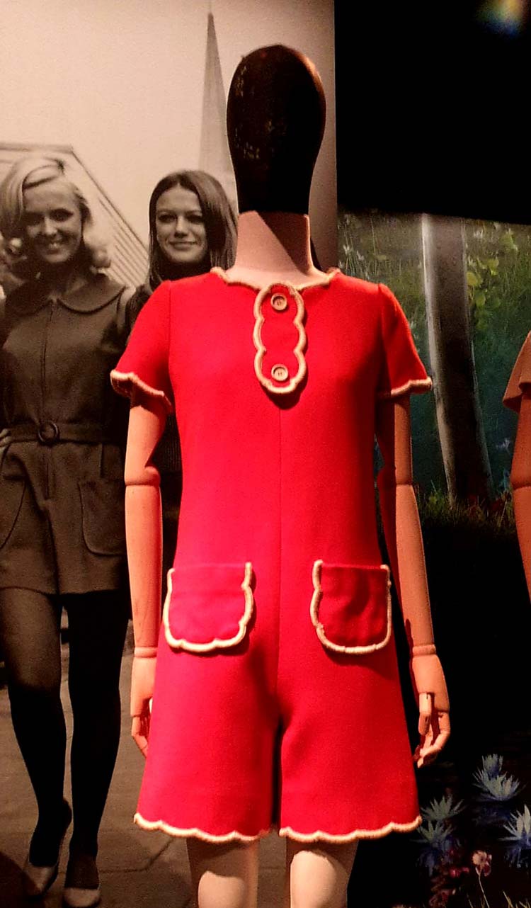 red playsuit vintage