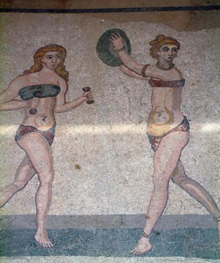 Bikini Mosaic Sicily Romans
