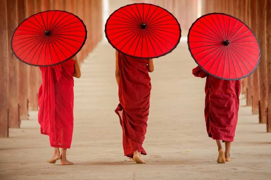 red monks umbrella