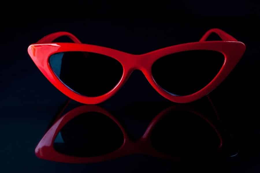 red eyewear