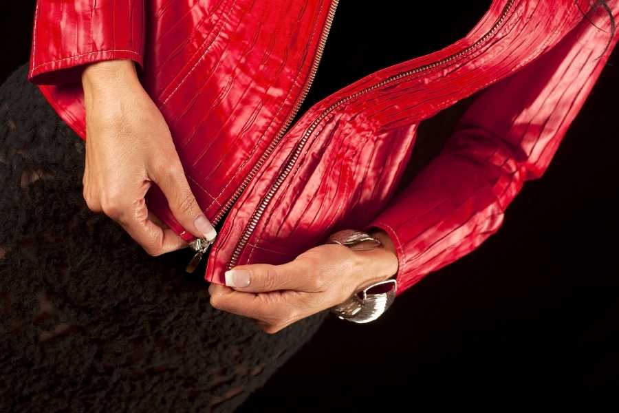 red Ferrari leather jacket