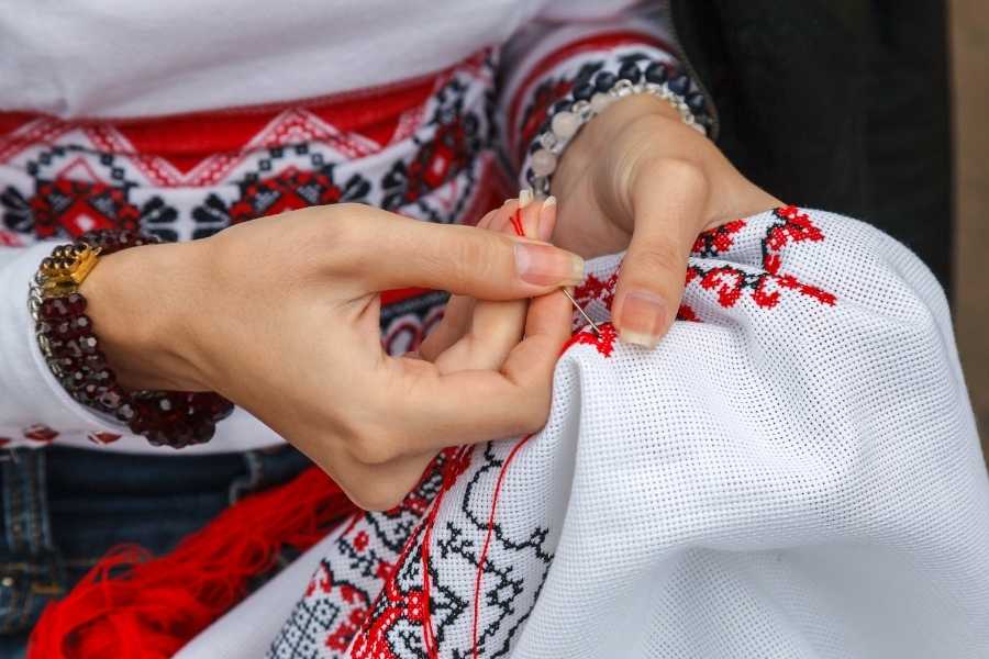 embroidery upcycle fashion