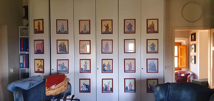 picture frames on the wall villa