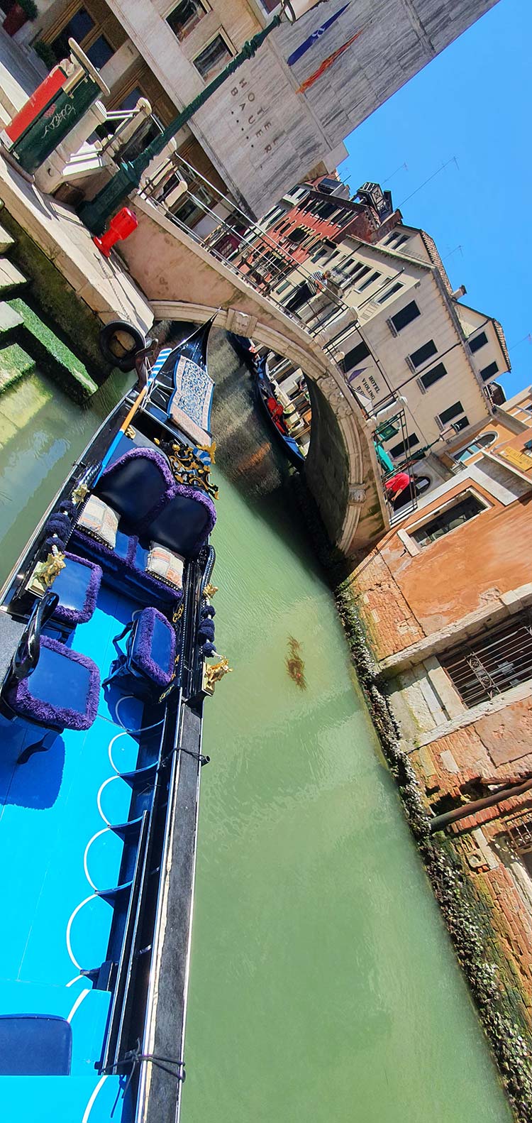 Interior design of a Gondola Venice