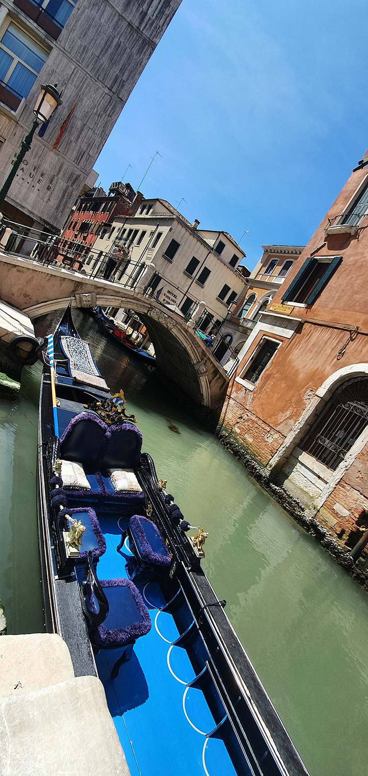 Interior design of a Gondola Venice