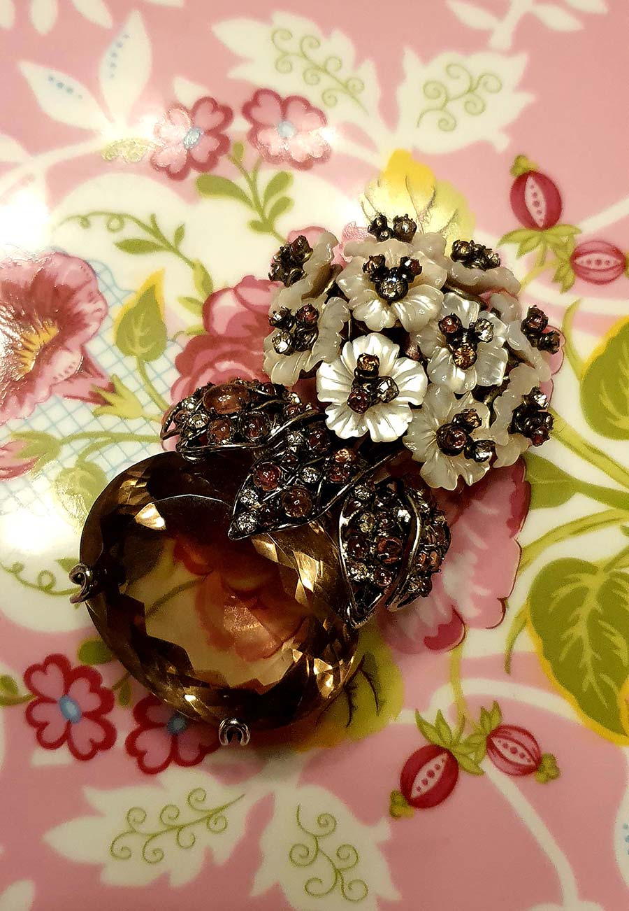 IRADJ MOINI new Vintage Brooch Gracie Opulanza (2)