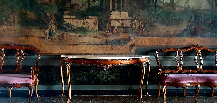 tapestry Ca Sagredo Ballroom Palazzo venice Italy