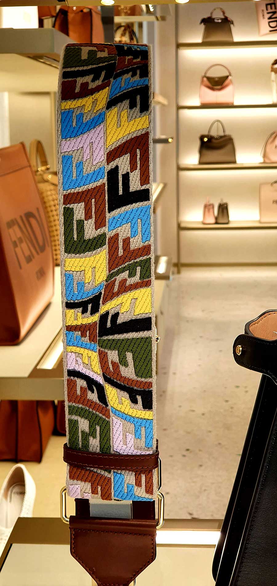 Fendi cotton printed belts