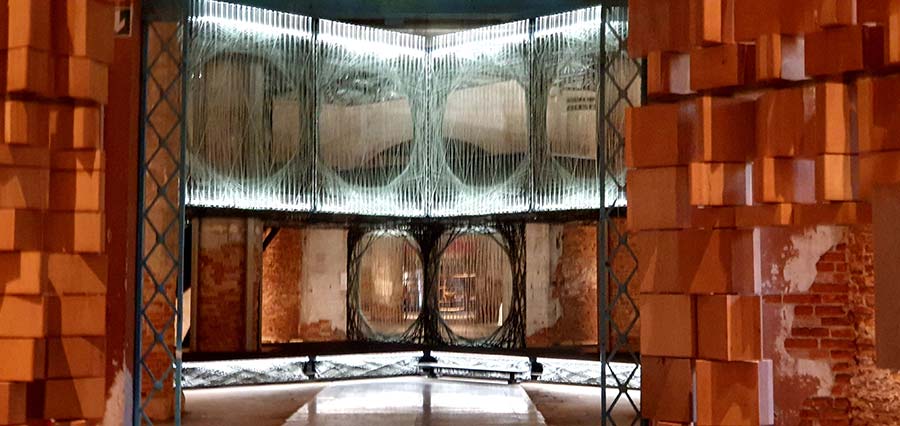 La Biennale carbon and glass interior designs