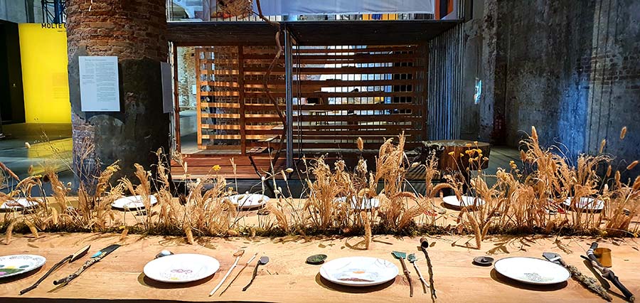 Living room La Biennale Venice wood