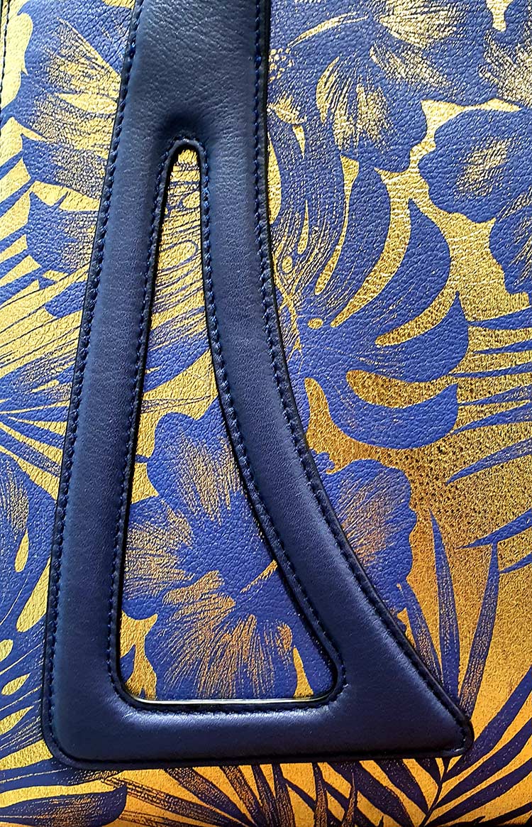 Micheleda fine leather printed bag made in italy.