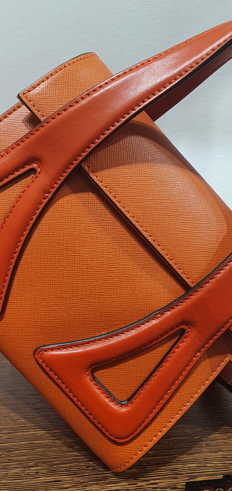 orange handbag