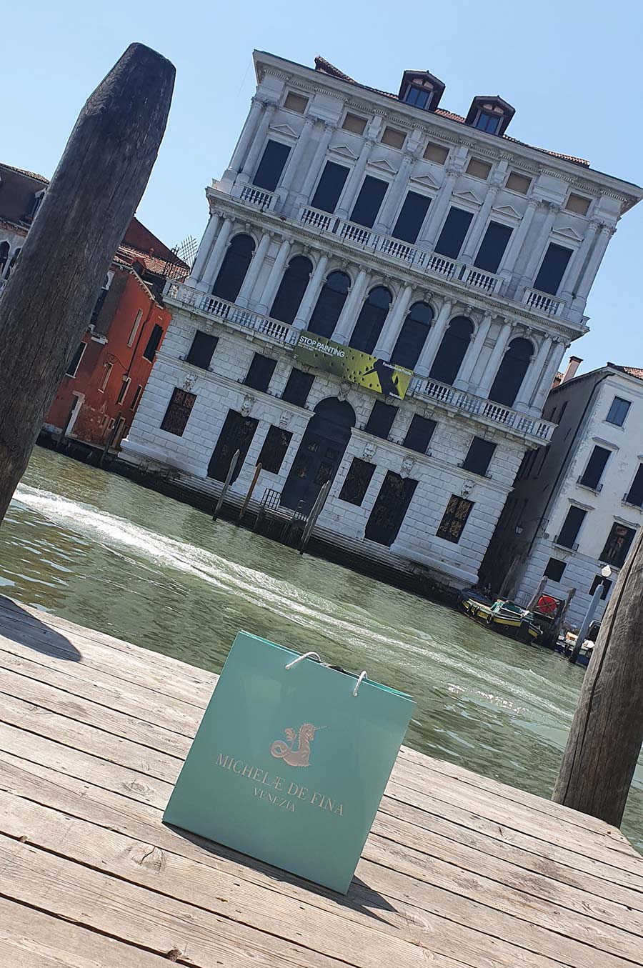 Micheledefina venezia Orange One hadle handbag Made in Italy (1)