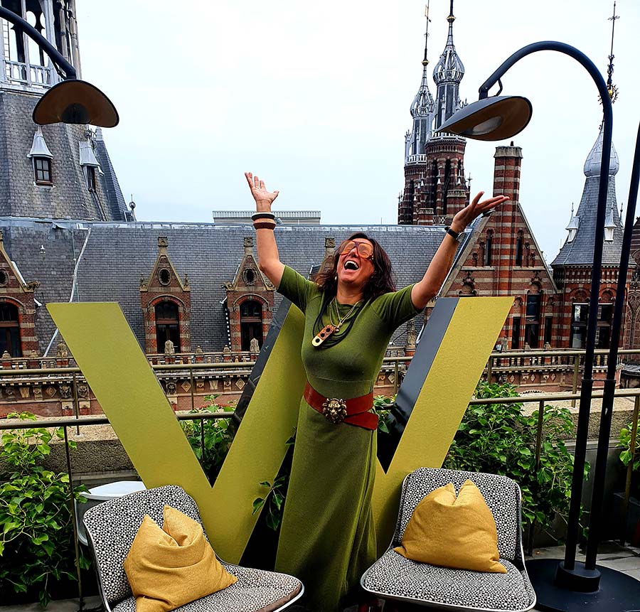 WAmsterdam Olive Green Gracie Opulanza Vanilia Dress