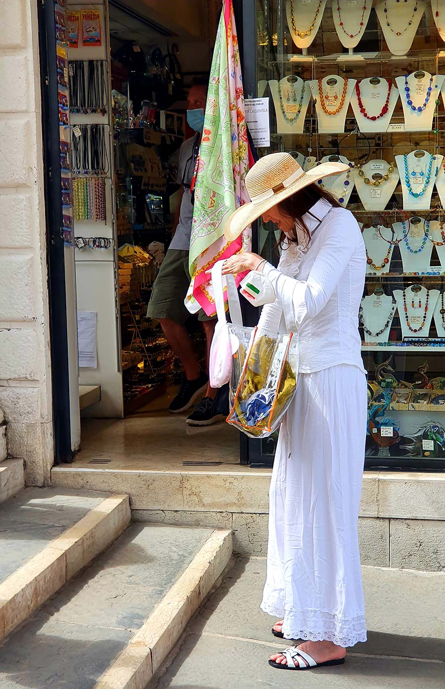 Fifty long hair Italian