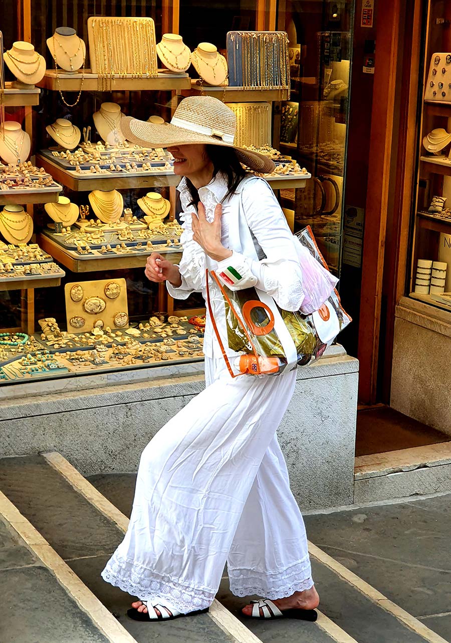 Fifty long hair Italian