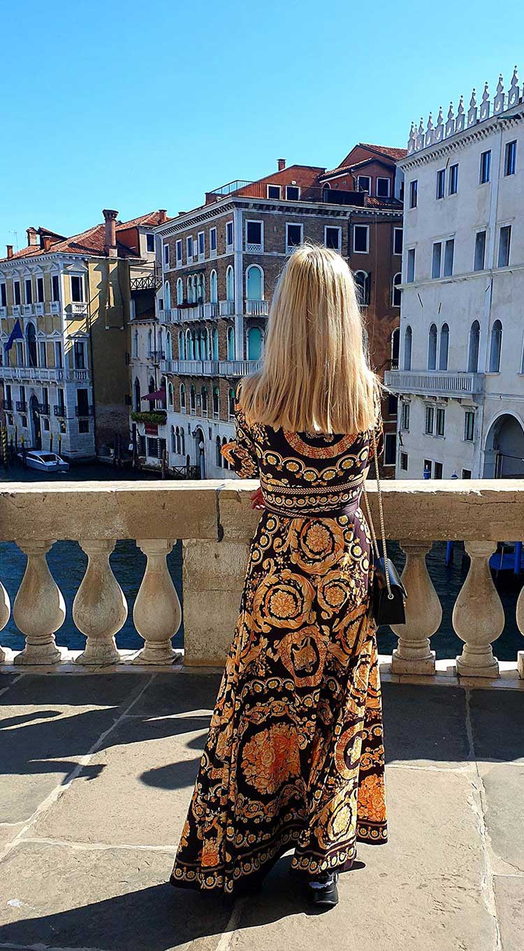 Versace Print Venice made in italy rialto bridge 2021