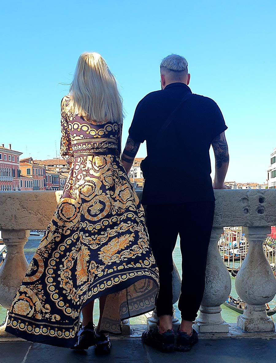 Versace Print Venice made in italy rialto bridge 2021
