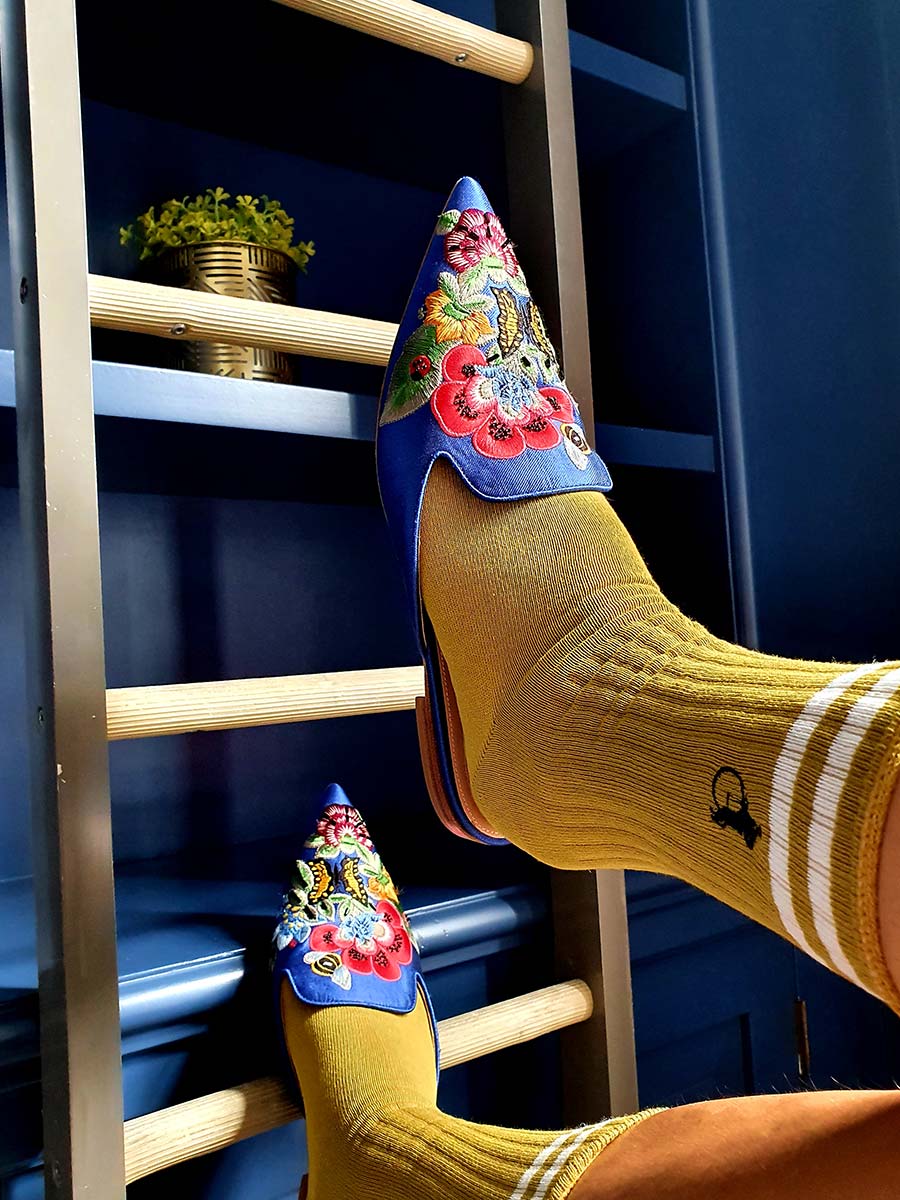 London Sock Company Alberta Ferretti mules