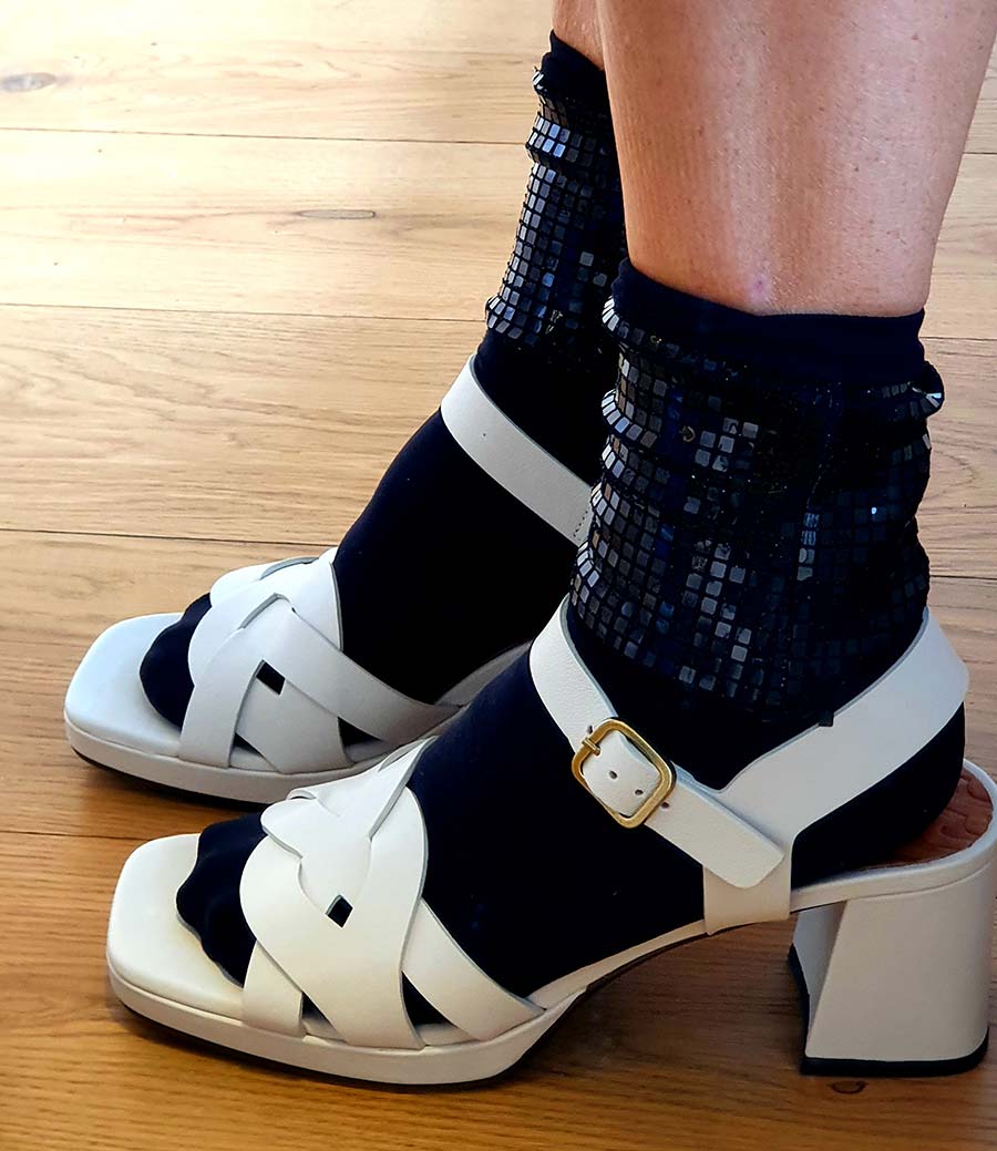 calzedonia socks Fashion For Fifty - Sandals With Socks Style Tips