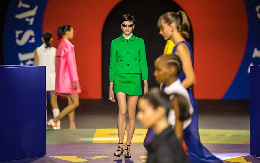 Paris fashion week mini skirt 2021