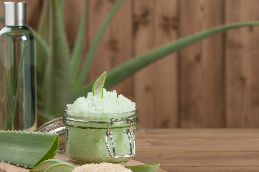 Aloe Vera All Natural - Hair & Skin Care Benefits salt