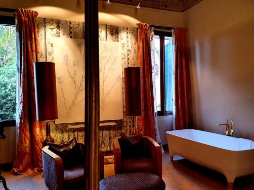 curtains in bathrooms Rubelli Group italy