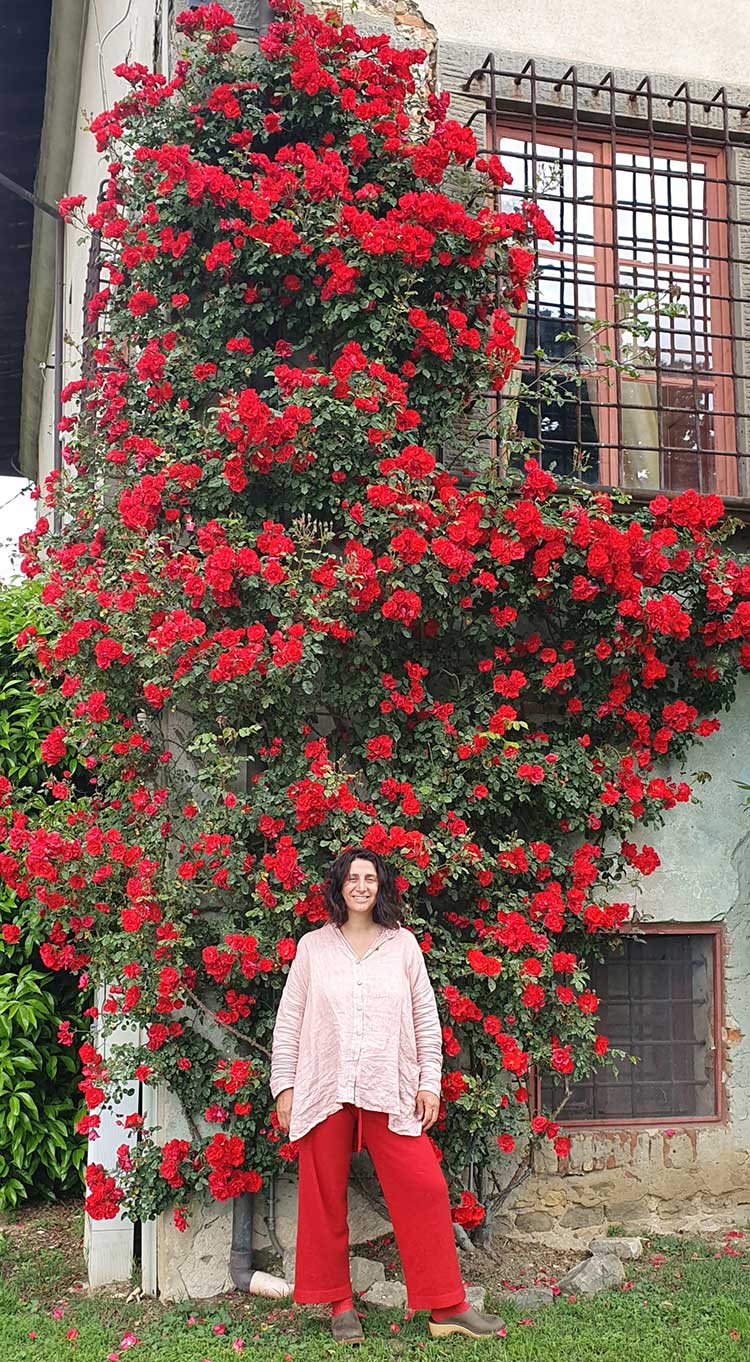 Gracie Opulanza red roses Tuscany Made In italy