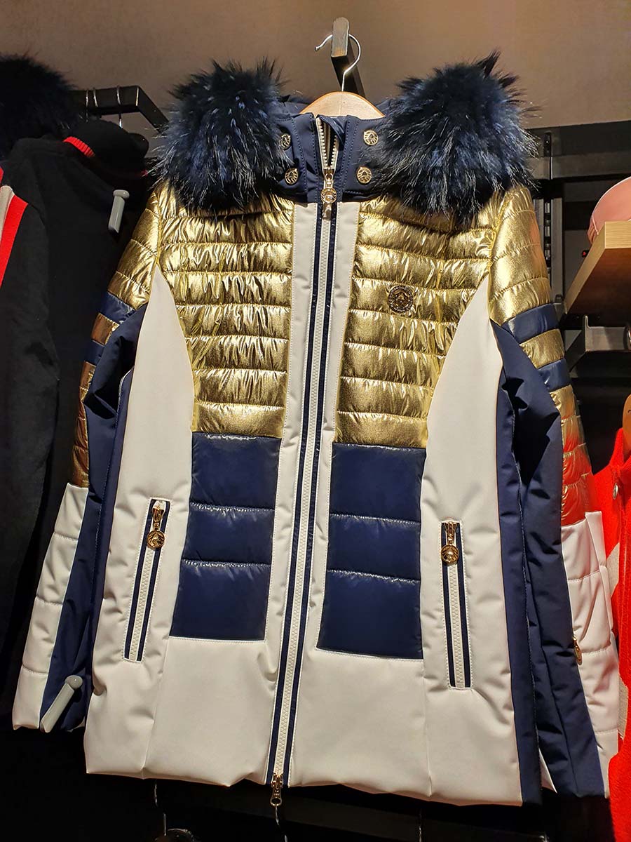 Slim Fitted ski jackets gold