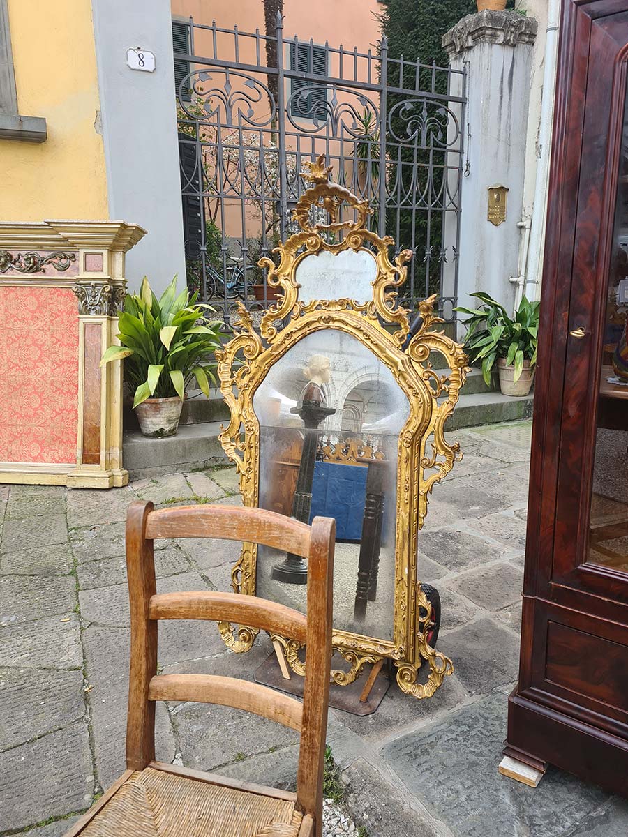 gold antique mirror