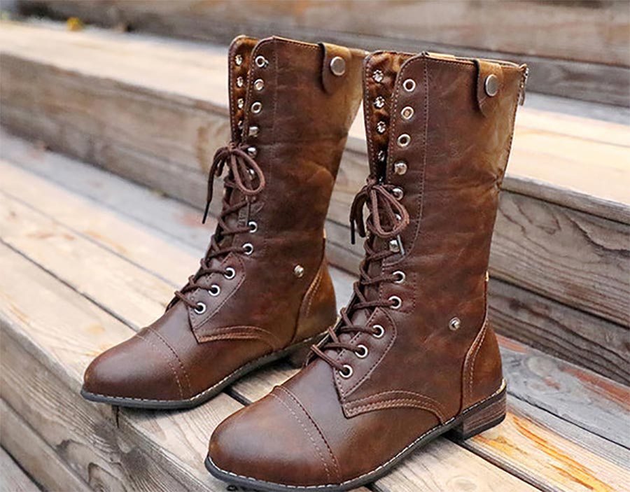 work boots women laces