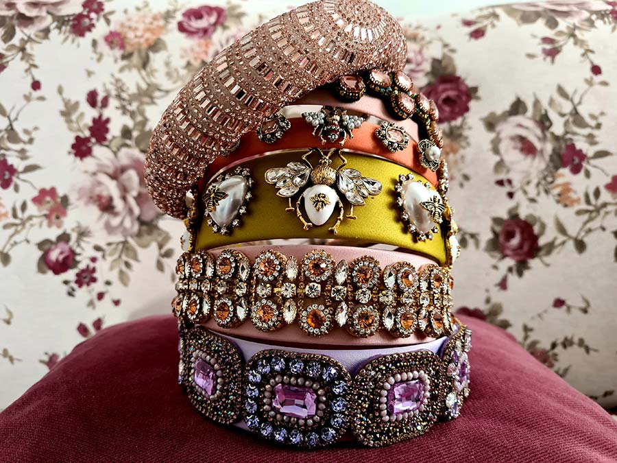 Gracie Opulanza headbands 2022 bling jubilee