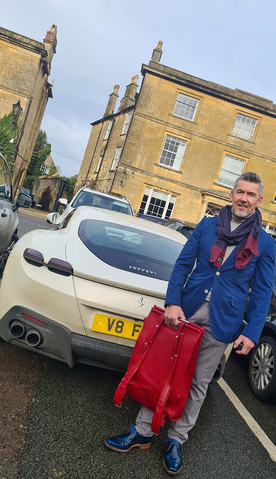 gracie Opulanza red leather backpack made in italy (6)