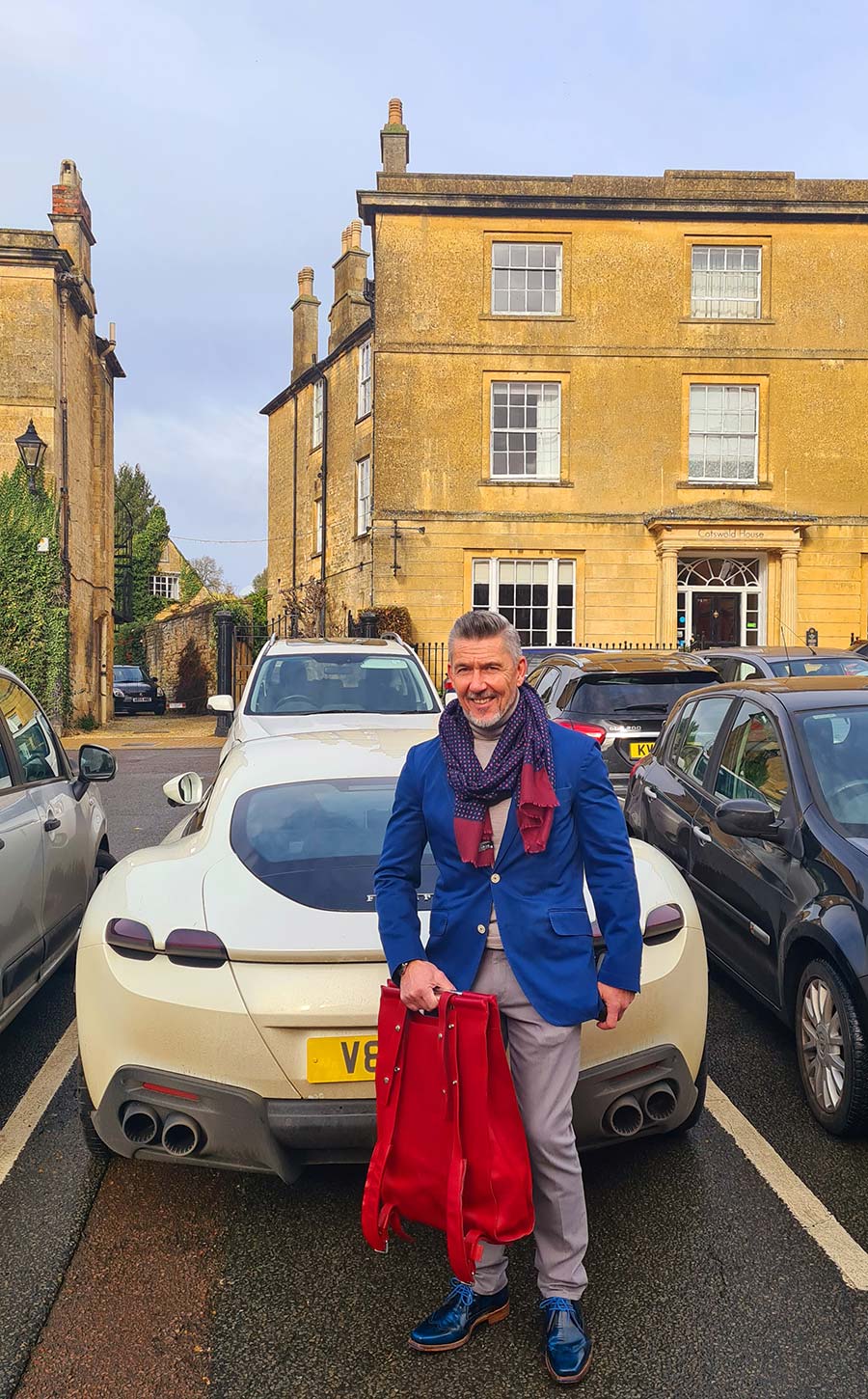 gracie Opulanza red leather backpack made in italy (3)