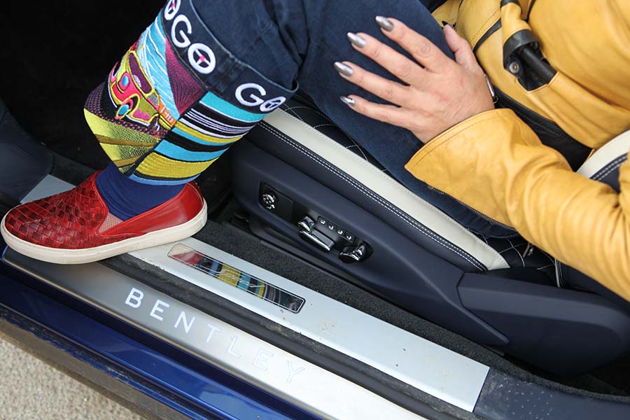 Gracie Opulanza denim cuffs embroidery Continental GTC Speed Bentley (2)