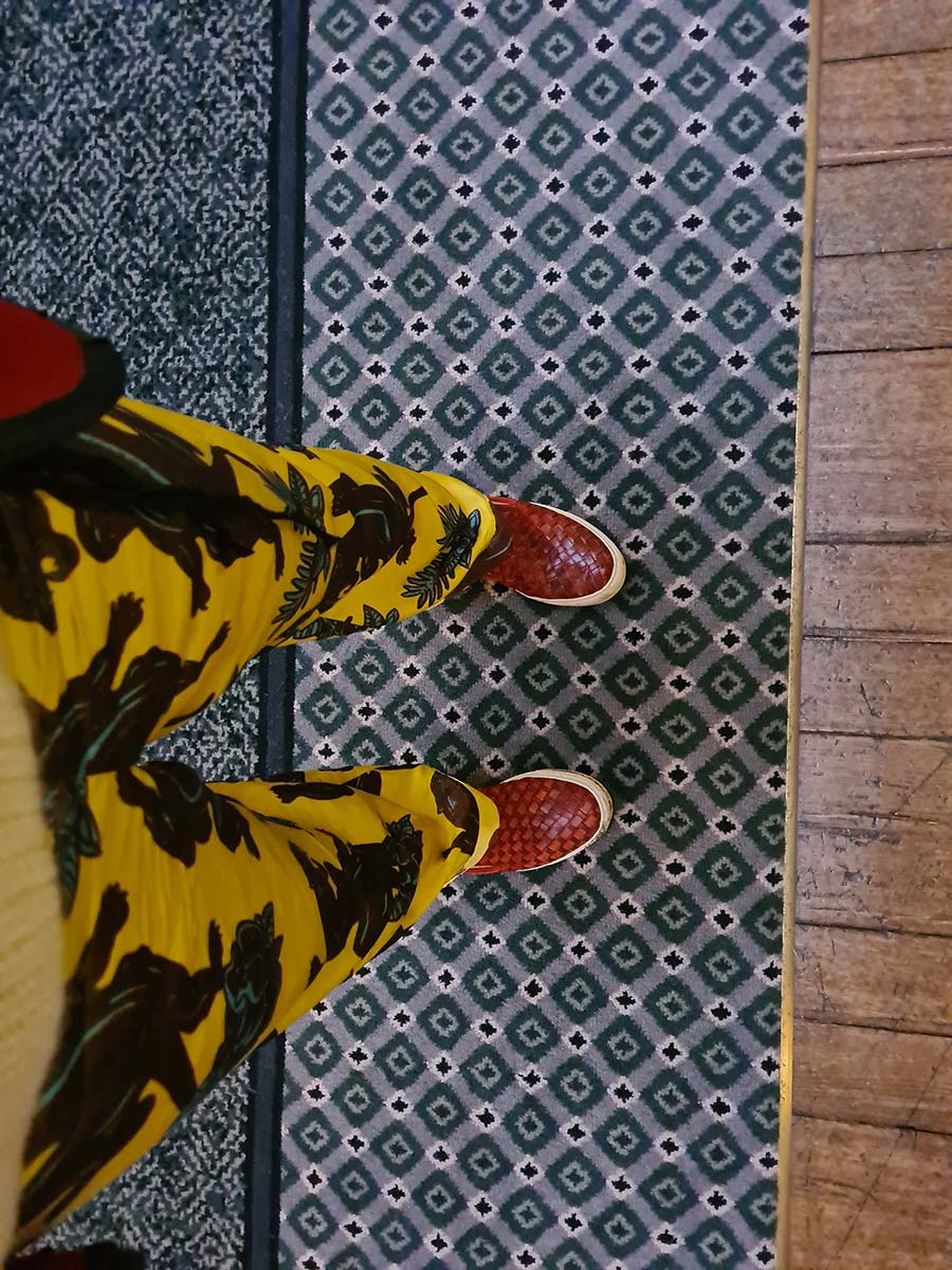 Gracie Opulanza Emma Black Panther silk trousers Secret of 3 London (4)