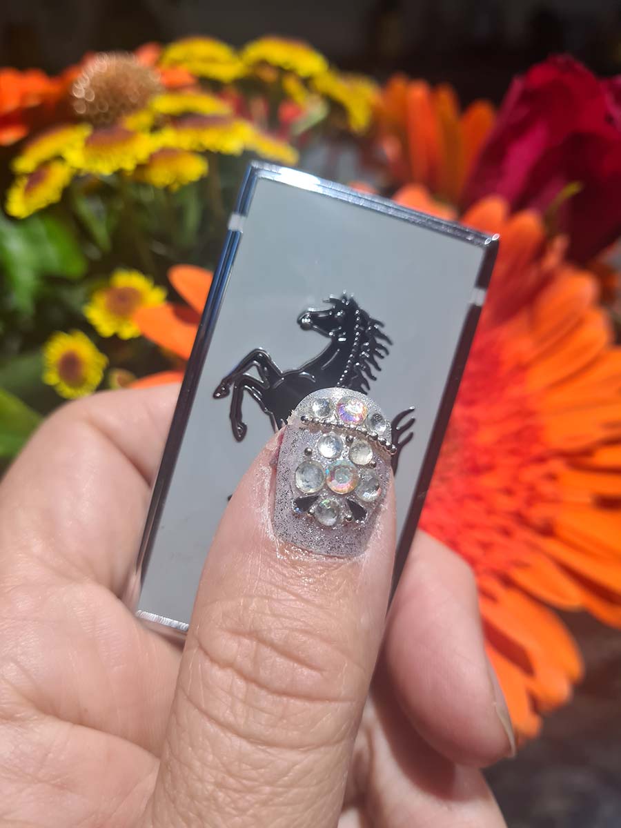 Gracie Opulanza Ferrari Roma Panther print Secret of 3 London (3