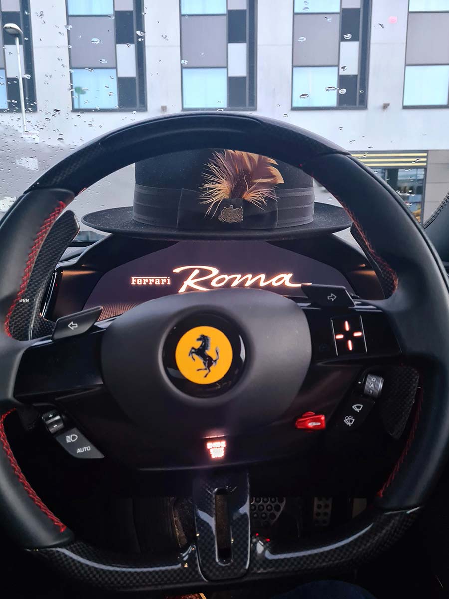 Stetson fur felt fedora hat ferrari roma