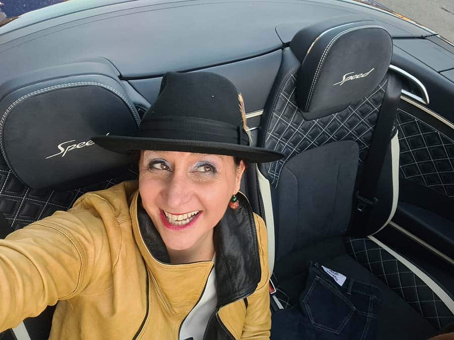 Fedora Fur Felt Stetson Gracie Opulanza Bentley Continental GTC Speed Convertible (2)