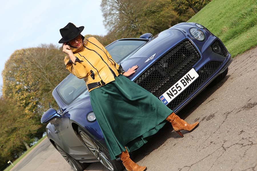 Stetson Fedora Fur Felt Hat Black Gracie Opulanza entley Continental GTC Speed Convertible 