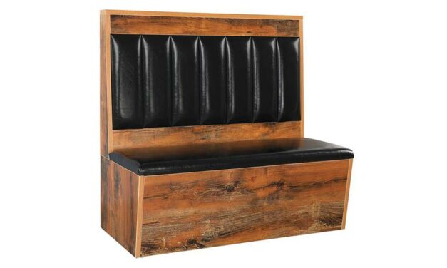 Dine Alone in Style- Melamine Single restaurant Booths with Channel Back