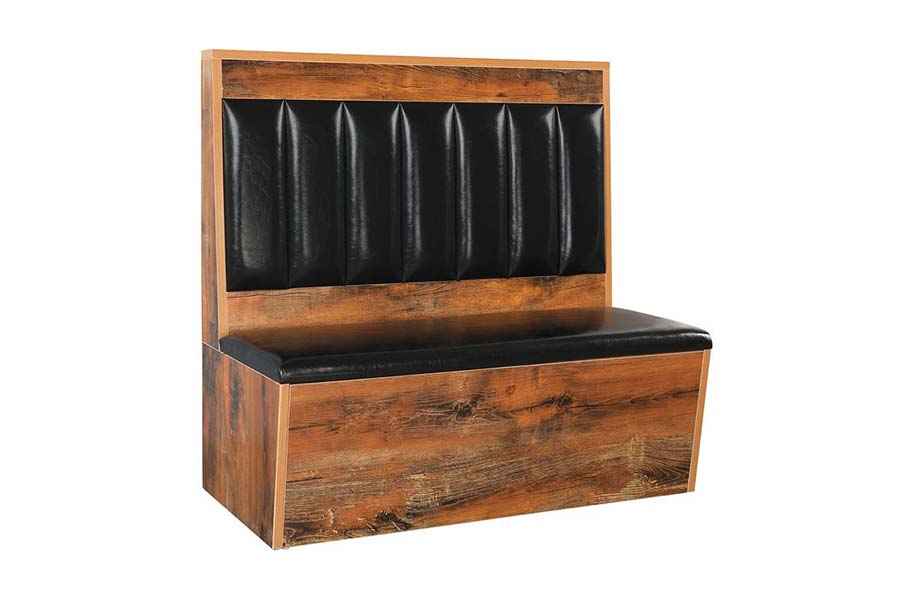 Dine Alone in Style- Melamine Single restaurant Booths with Channel Back